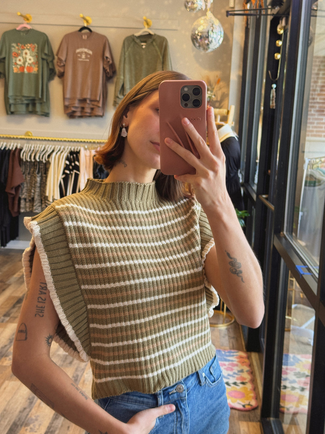 Stella Mock Neck Sweater Vest