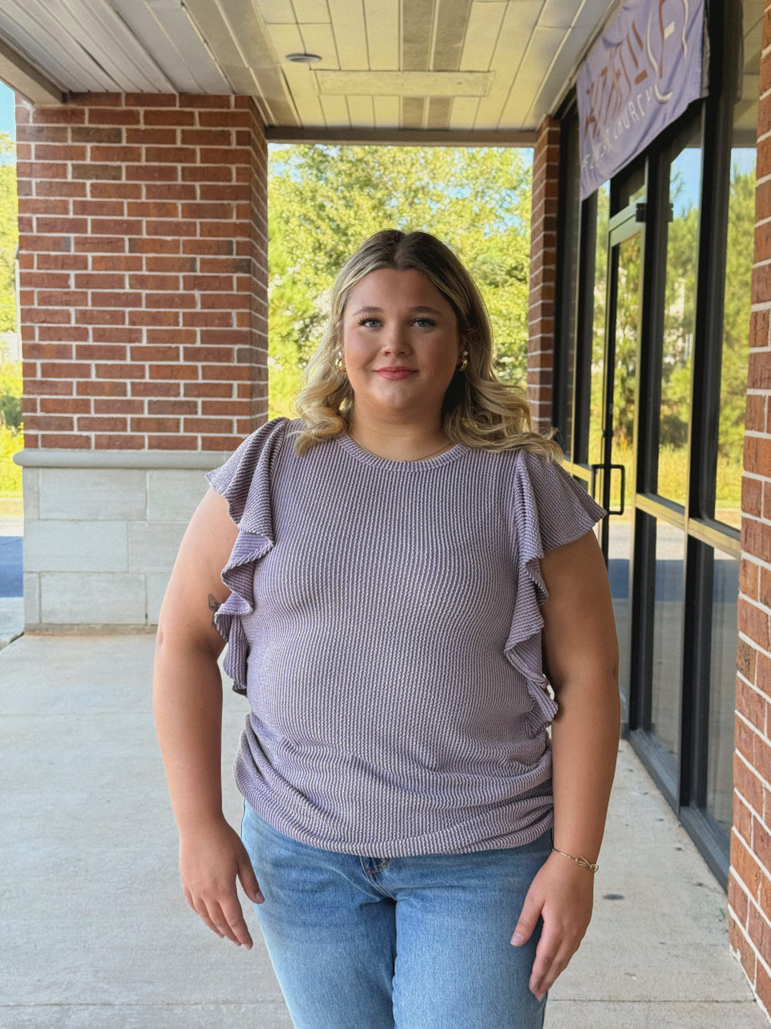 Stevie Textured Top