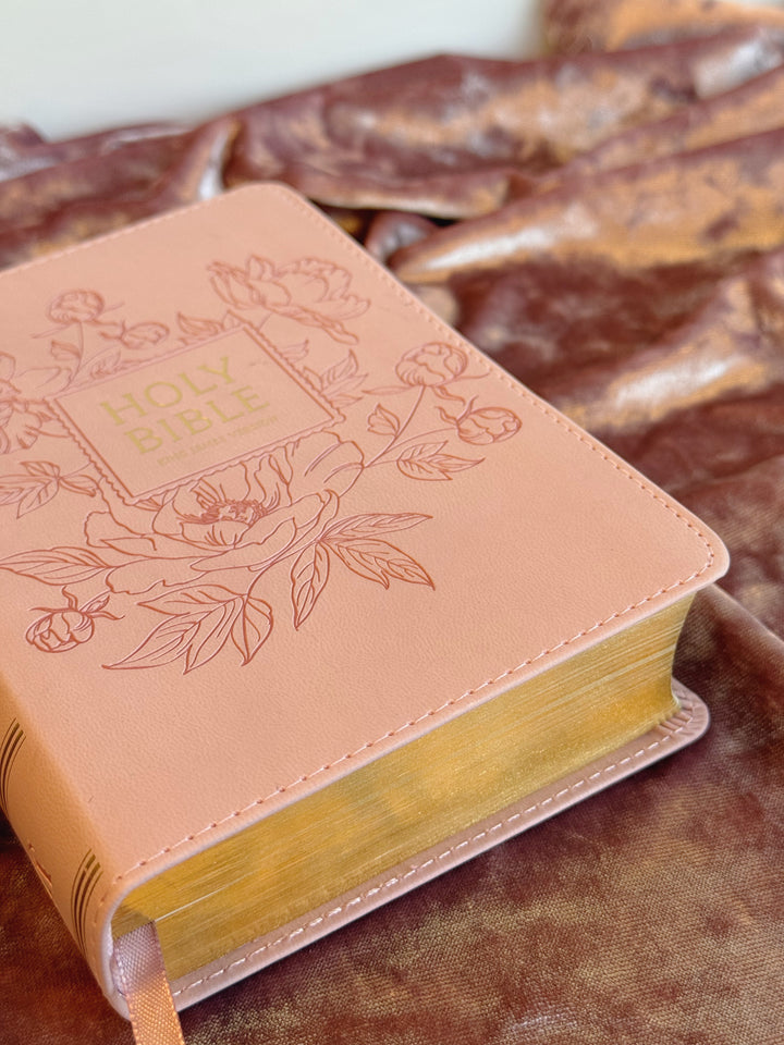 KJV Bible Compact LP Faux Leather, Pink