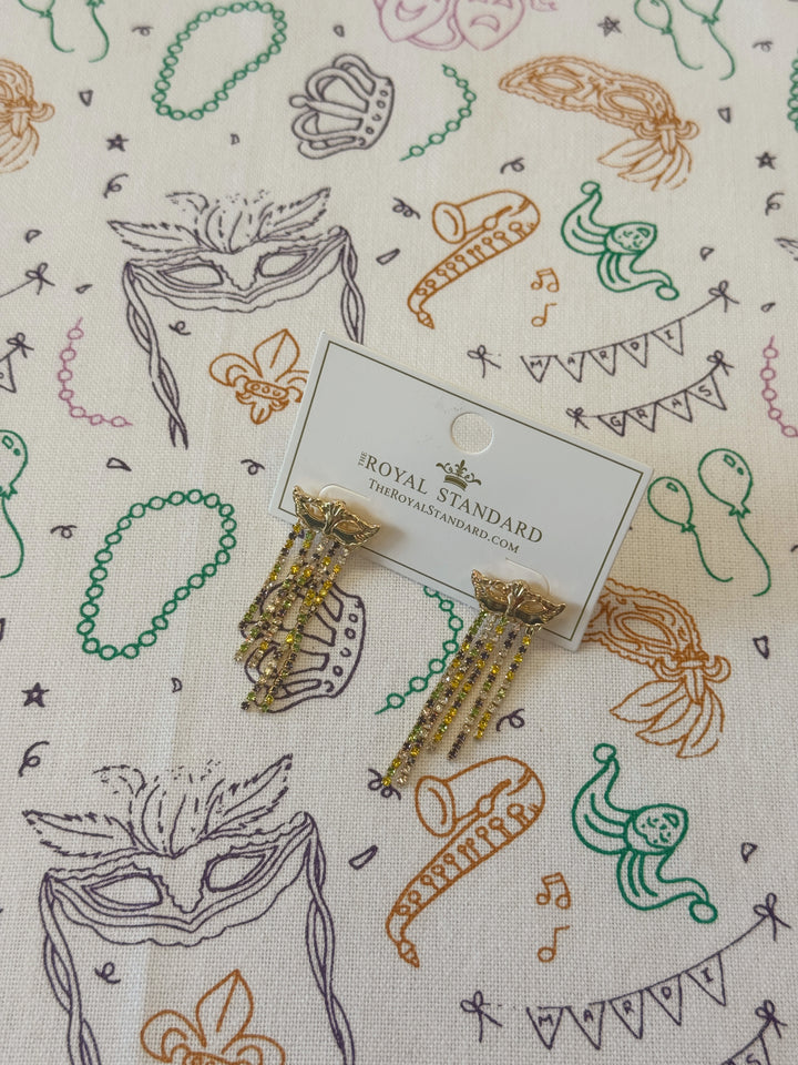 Mardi Gras Mask Earrings