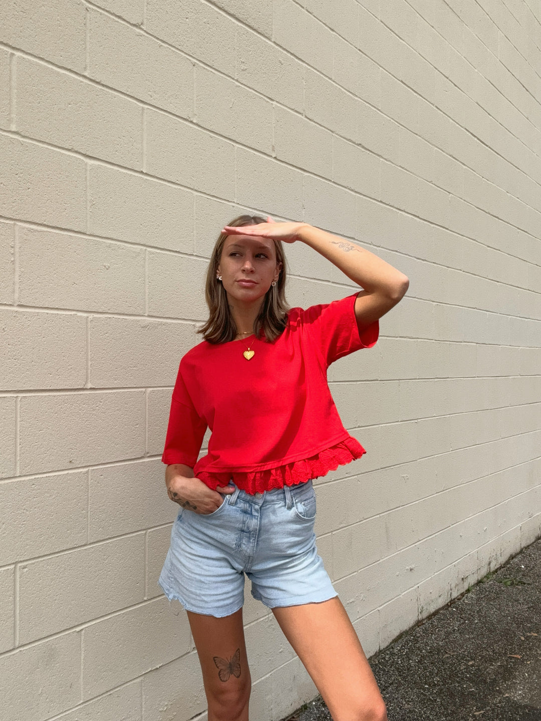 Lilly Eyelet Top