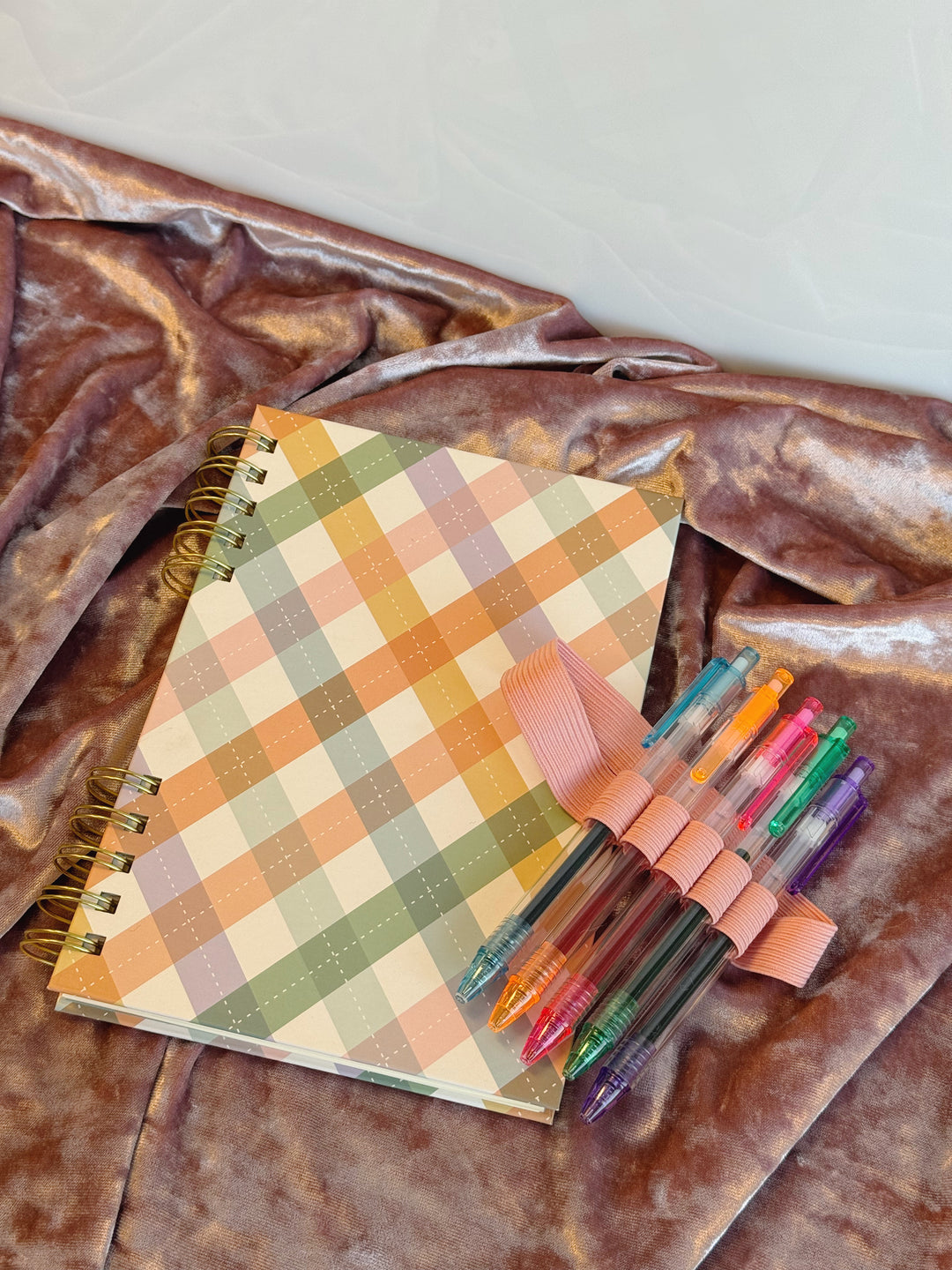 As If Argyle Harper Split-Spiral Notebook & Pen Set