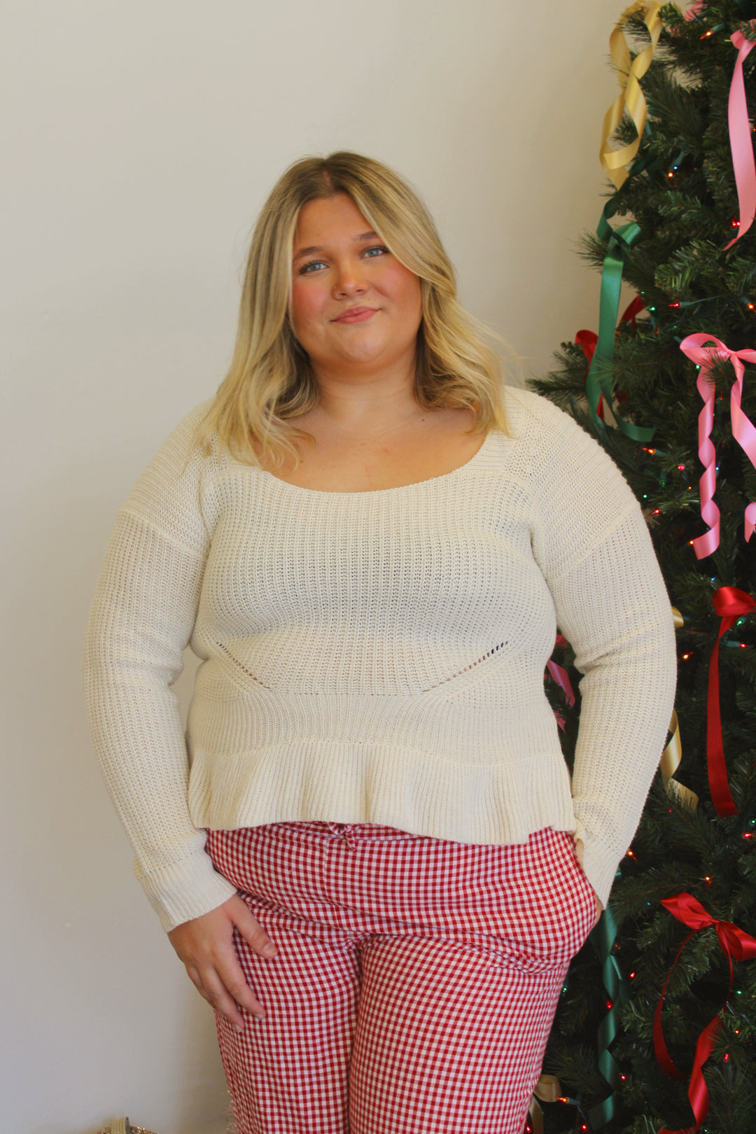 Knit Square Neck Sweater