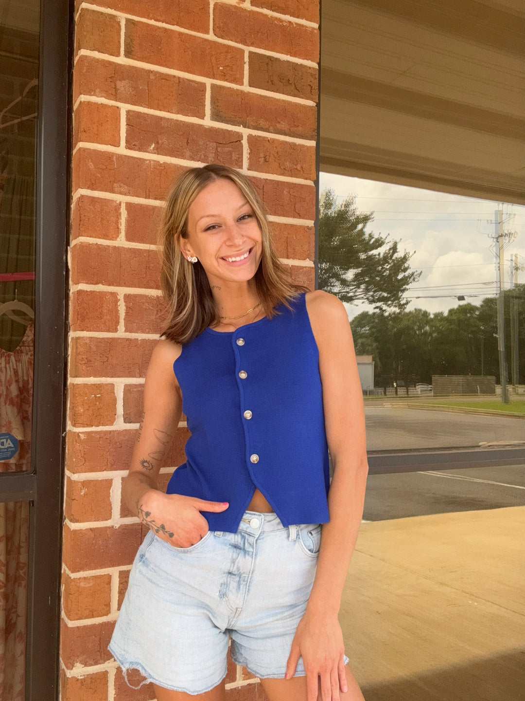 Audrey Button Up Top
