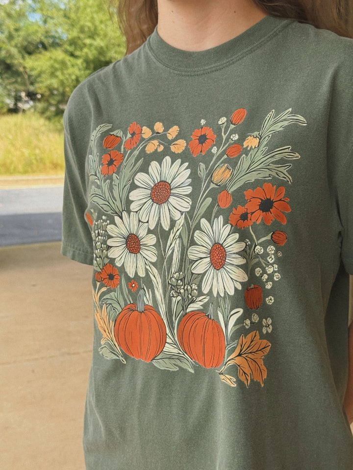 Boho Fall Floral Tee