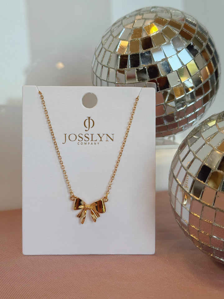MINI BOW RIBBON NECKLACE