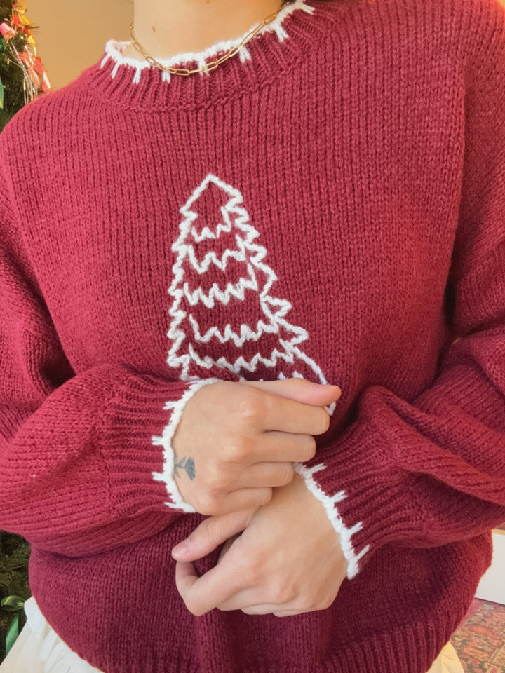 CALI CHRISTMAS TREE SWEATER
