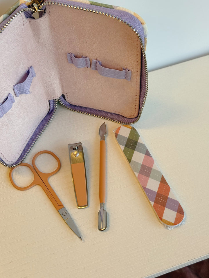 As If Argyle Manicure Set
