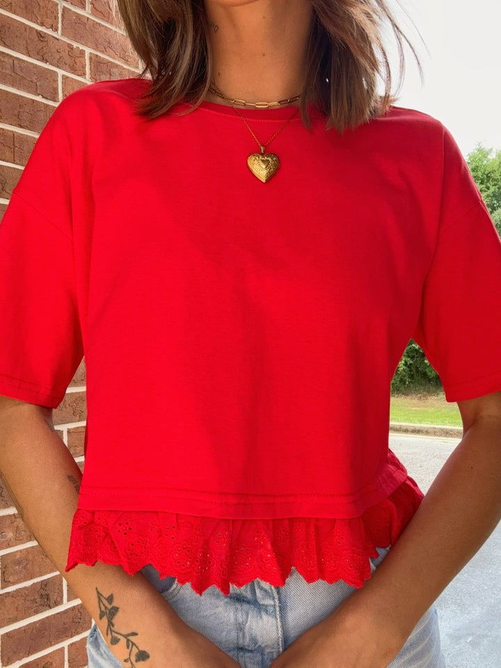 Lilly Eyelet Top