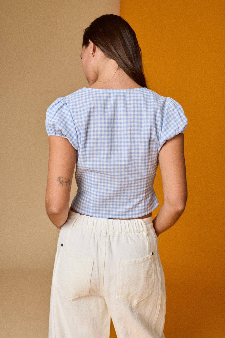 Gwen Gingham Top
