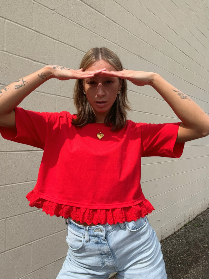 Lilly Eyelet Top