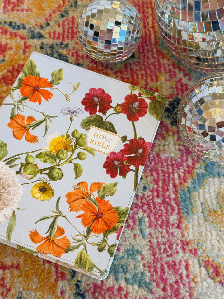 NIV Artisan Collection Bible Leathersoft Blue Floral