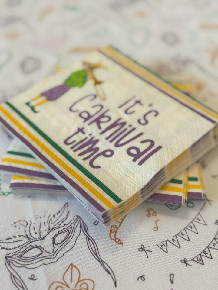 It's Carnival Time Cocktail Napkins