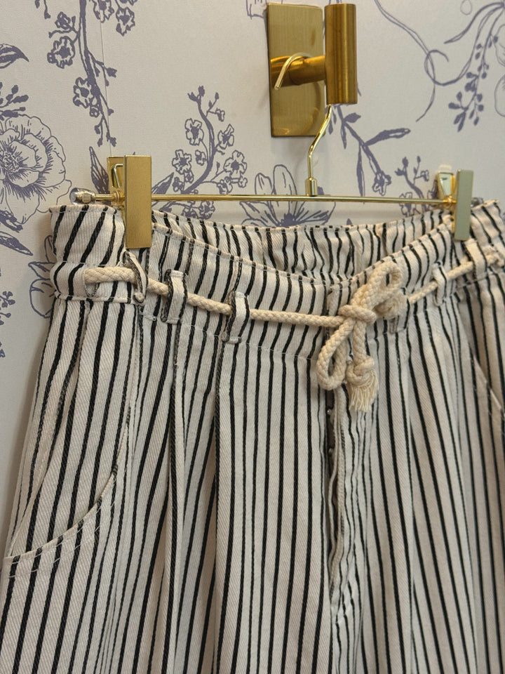 Maple Striped Wide Leg Pants