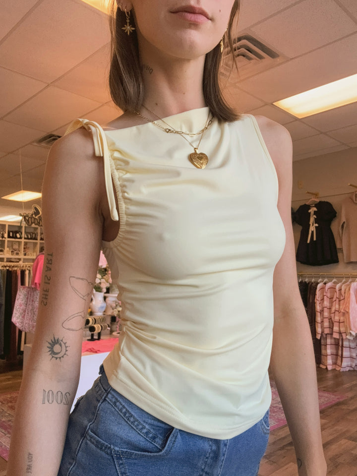 Macey Tie Top