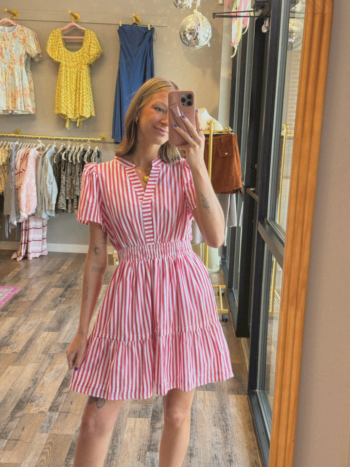 Samantha Striped Mini Dress