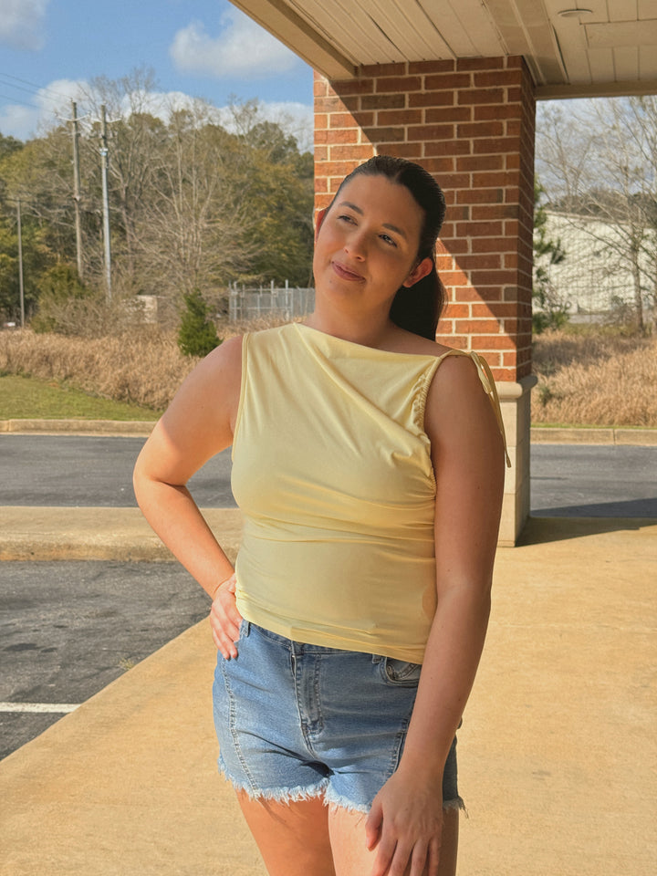 Macey Tie Top