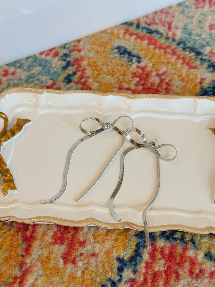 Ally Long Bow Earrings