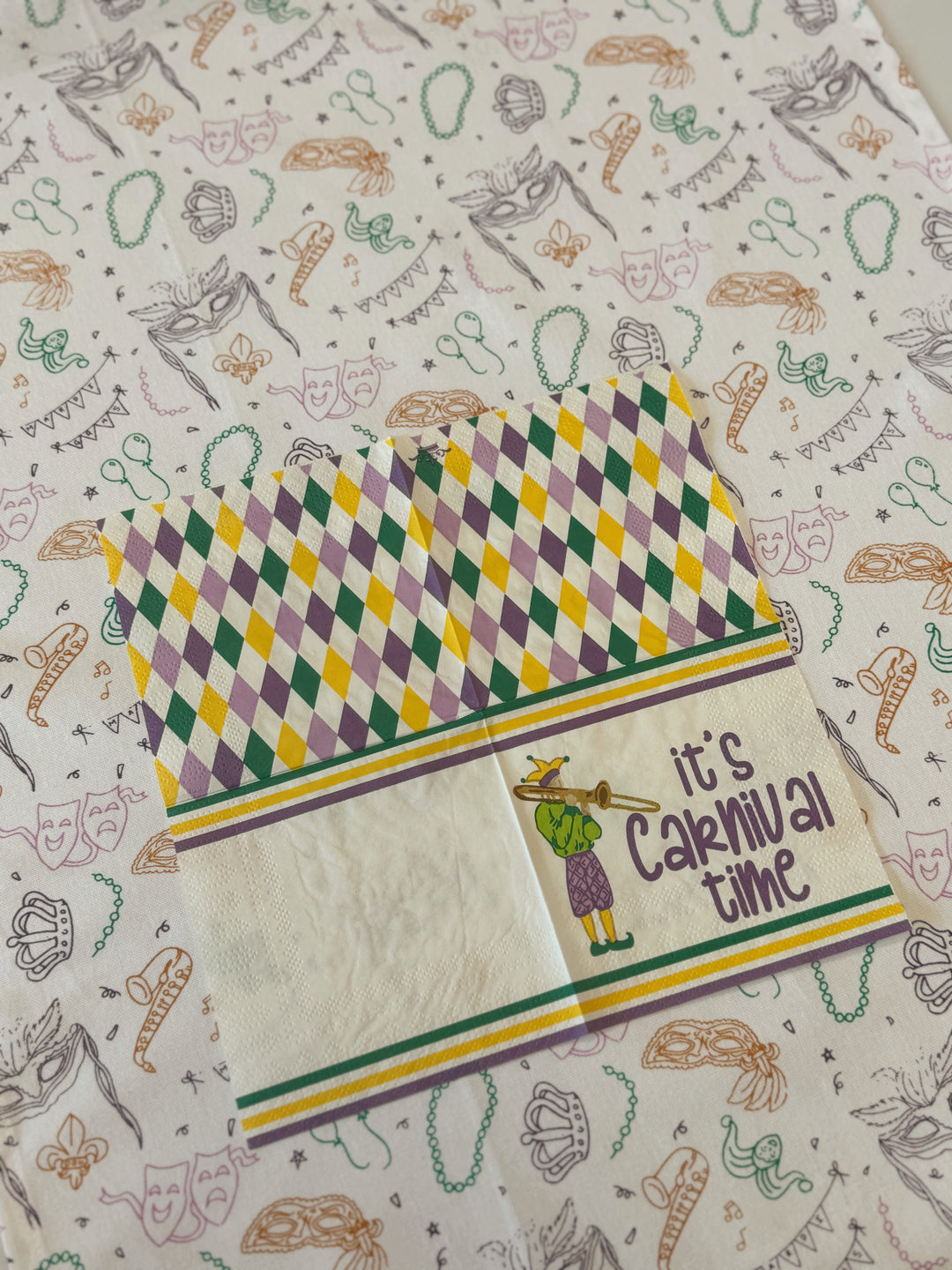 It's Carnival Time Cocktail Napkins