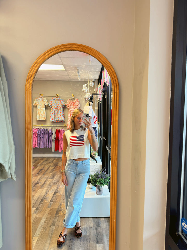 American flag Sleeveless Top