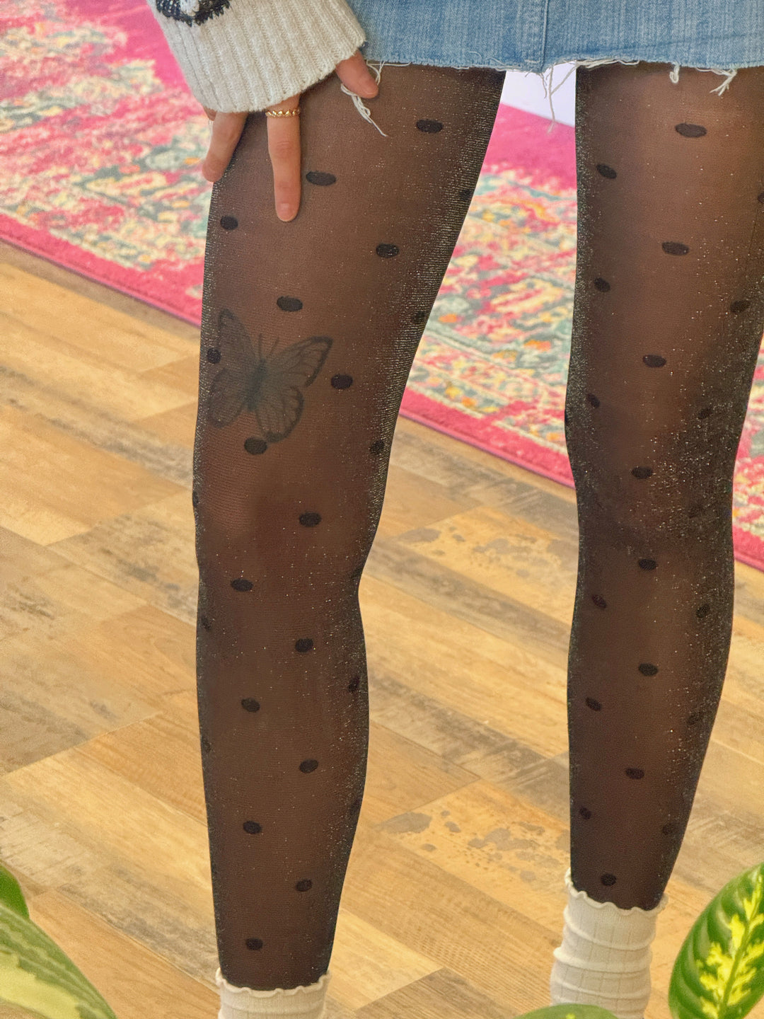 Sheer Polka Dot Tights
