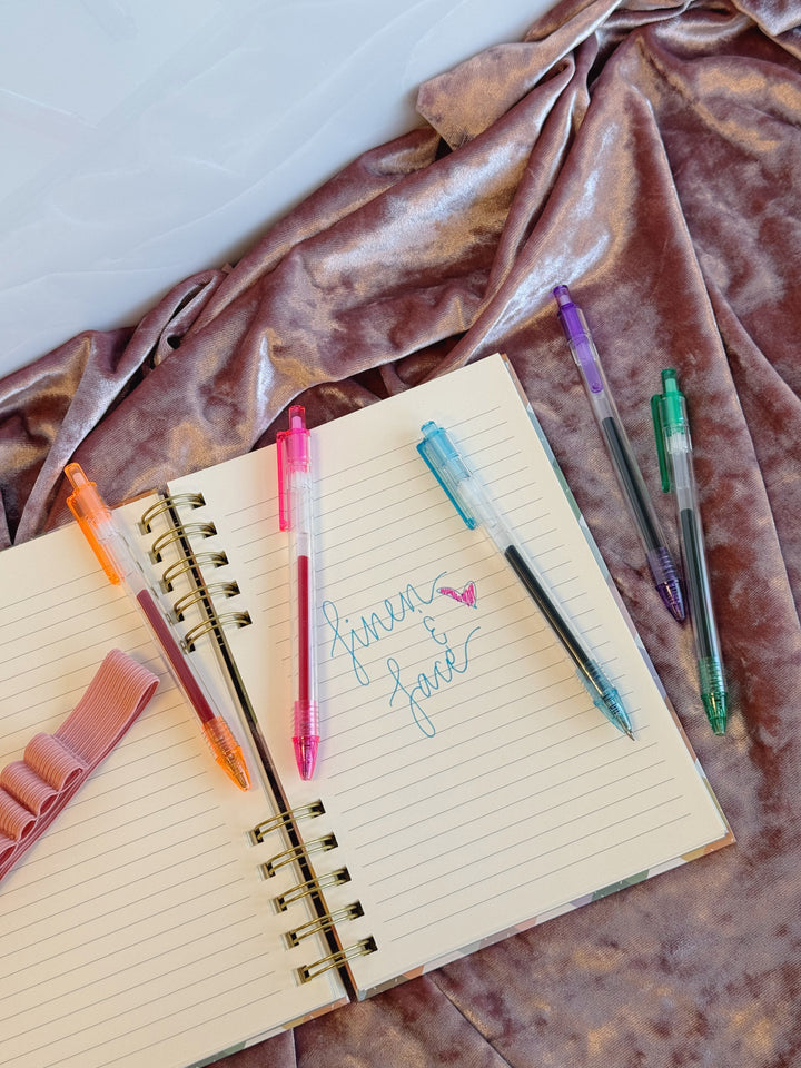 As If Argyle Harper Split-Spiral Notebook & Pen Set