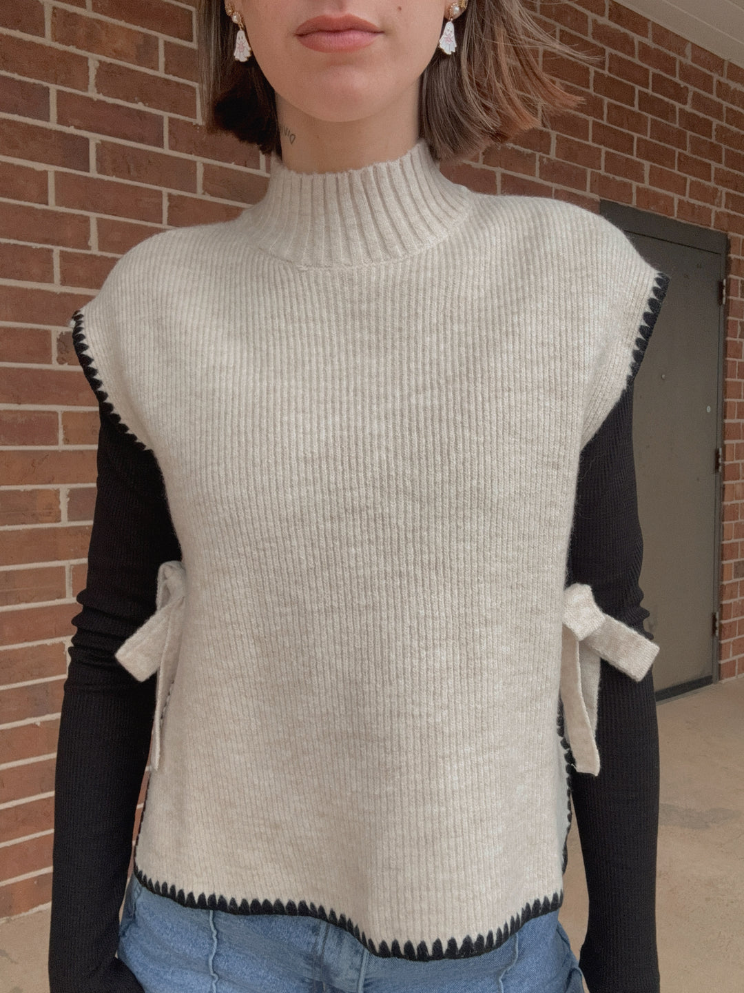 Miranda Mock Neck Sweater