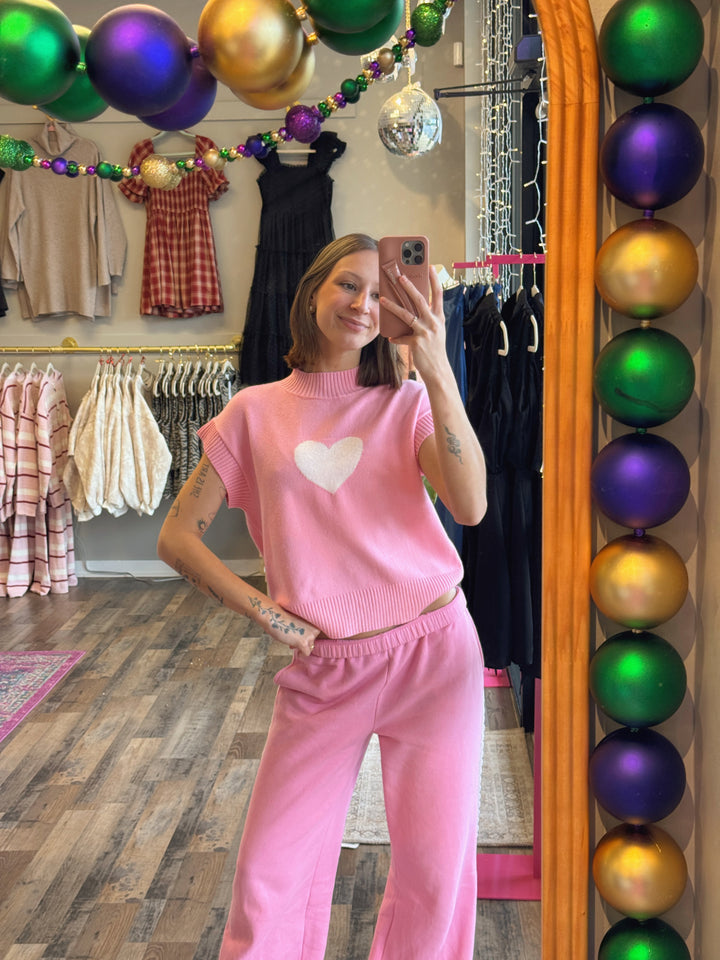 Valerie Valentine Cropped Sweater