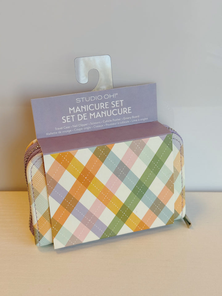 As If Argyle Manicure Set