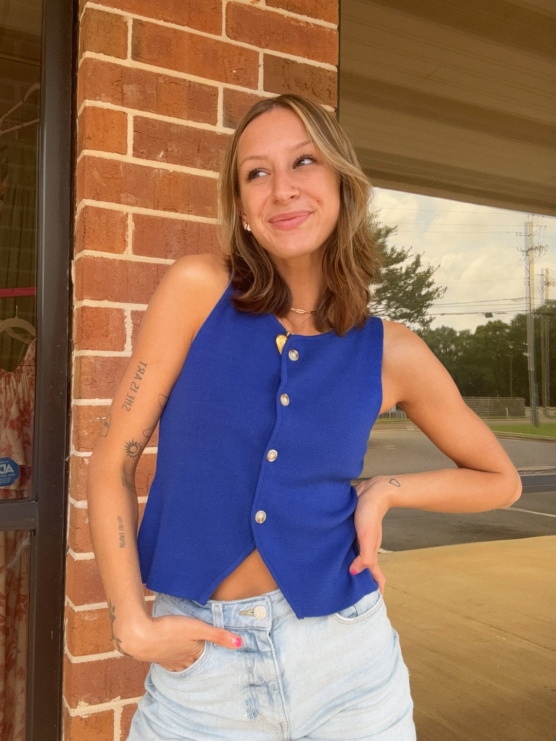 Audrey Button Up Top