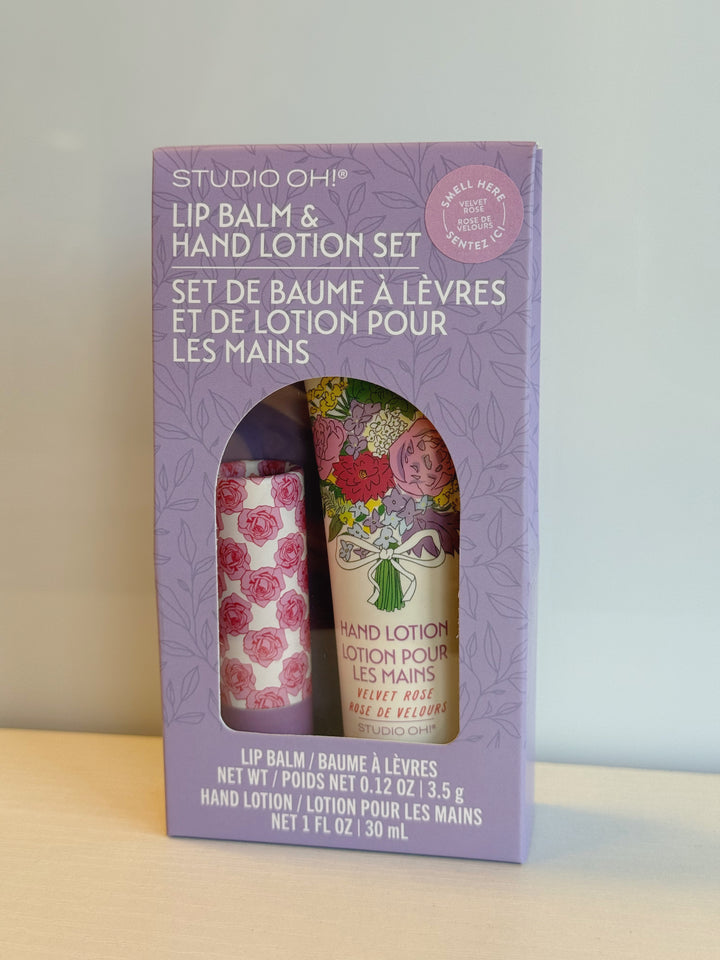 Petite Rose Lip Balm & Hand Lotion Set