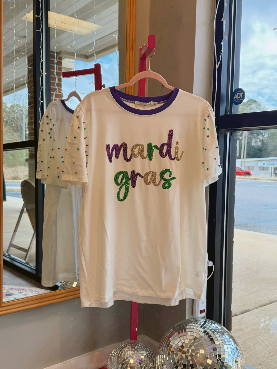 Mary Mardi Gras Top