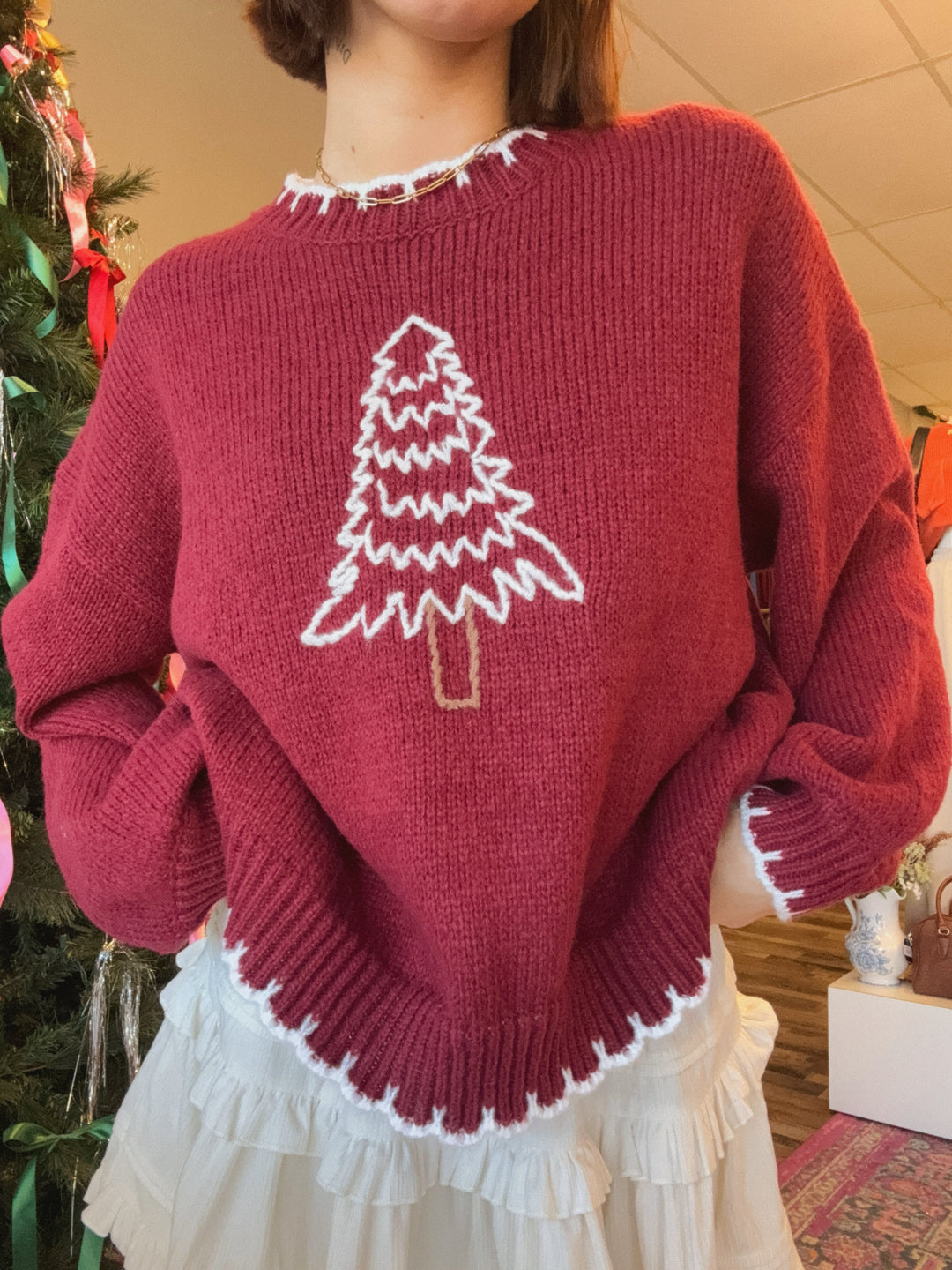 CALI CHRISTMAS TREE SWEATER