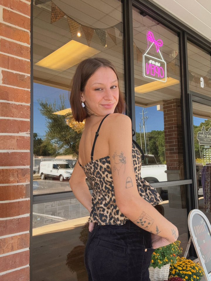 Leo Peplum Top