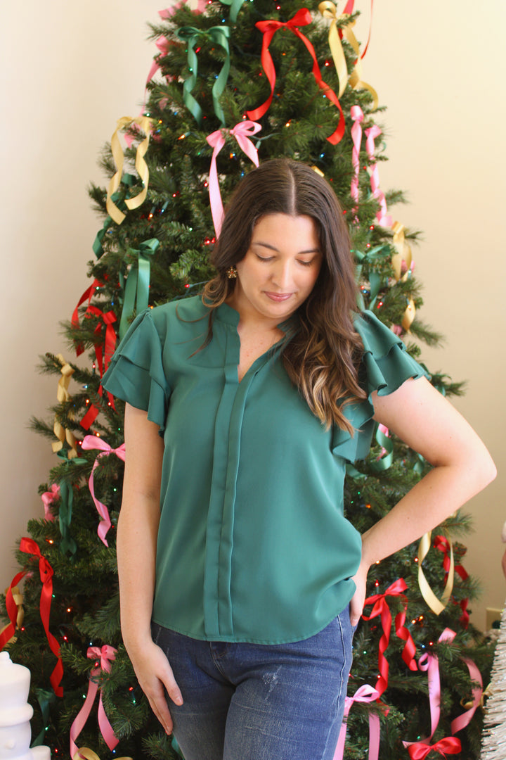 Valerie V Neck Blouse