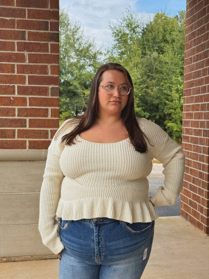 Knit Square Neck Sweater