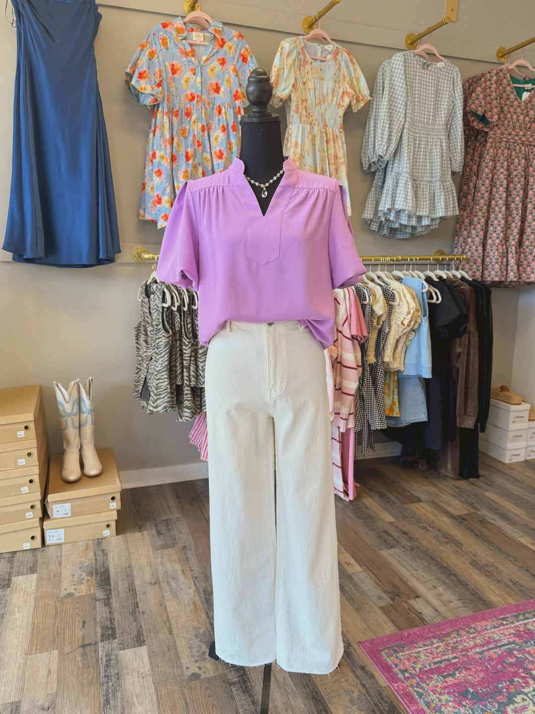 Carrie V Neck Blouse