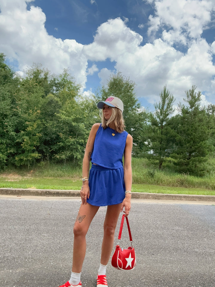 Kailee Terry Knit Tennis Skort Set