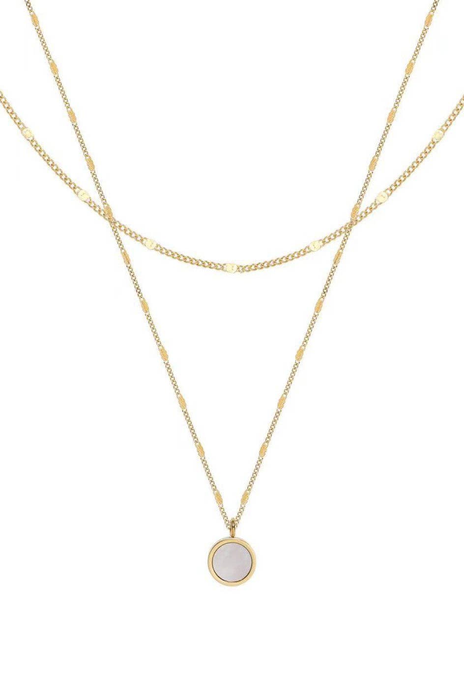 18K Gold Plated Pendent Chain Necklace