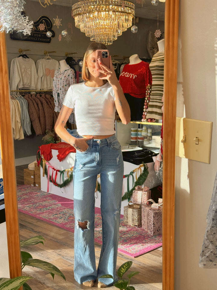 90s Baby Wide Jeans