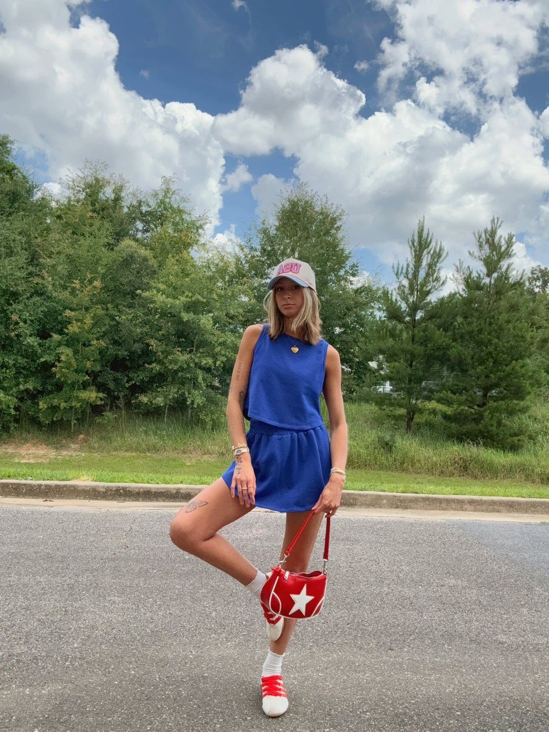 Kailee Terry Knit Tennis Skort Set