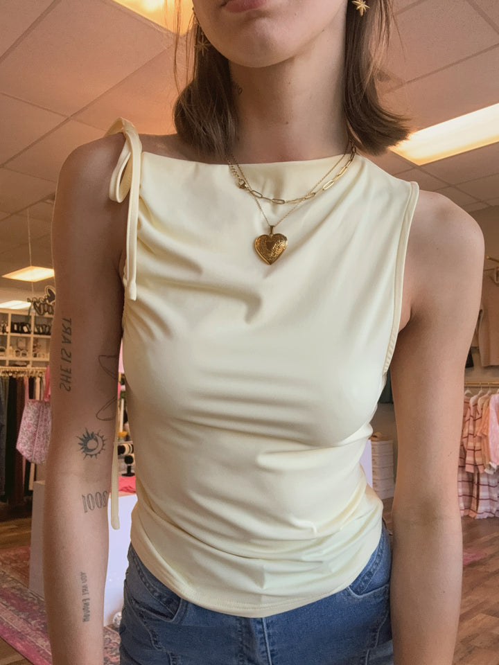Macey Tie Top