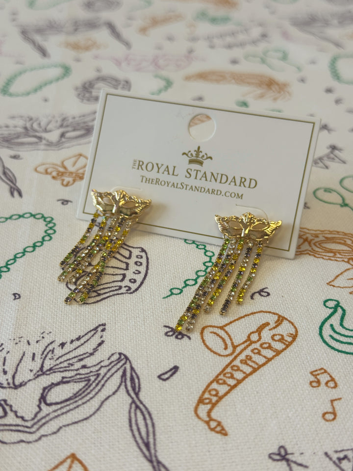 Mardi Gras Mask Earrings