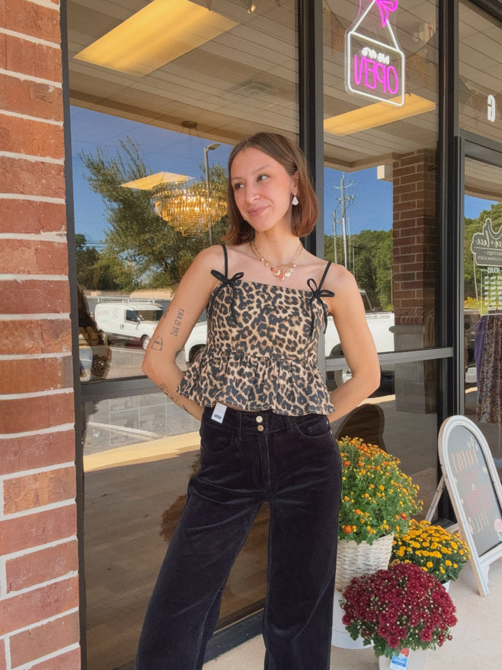 Leo Peplum Top