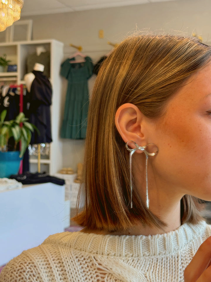 Ally Long Bow Earrings