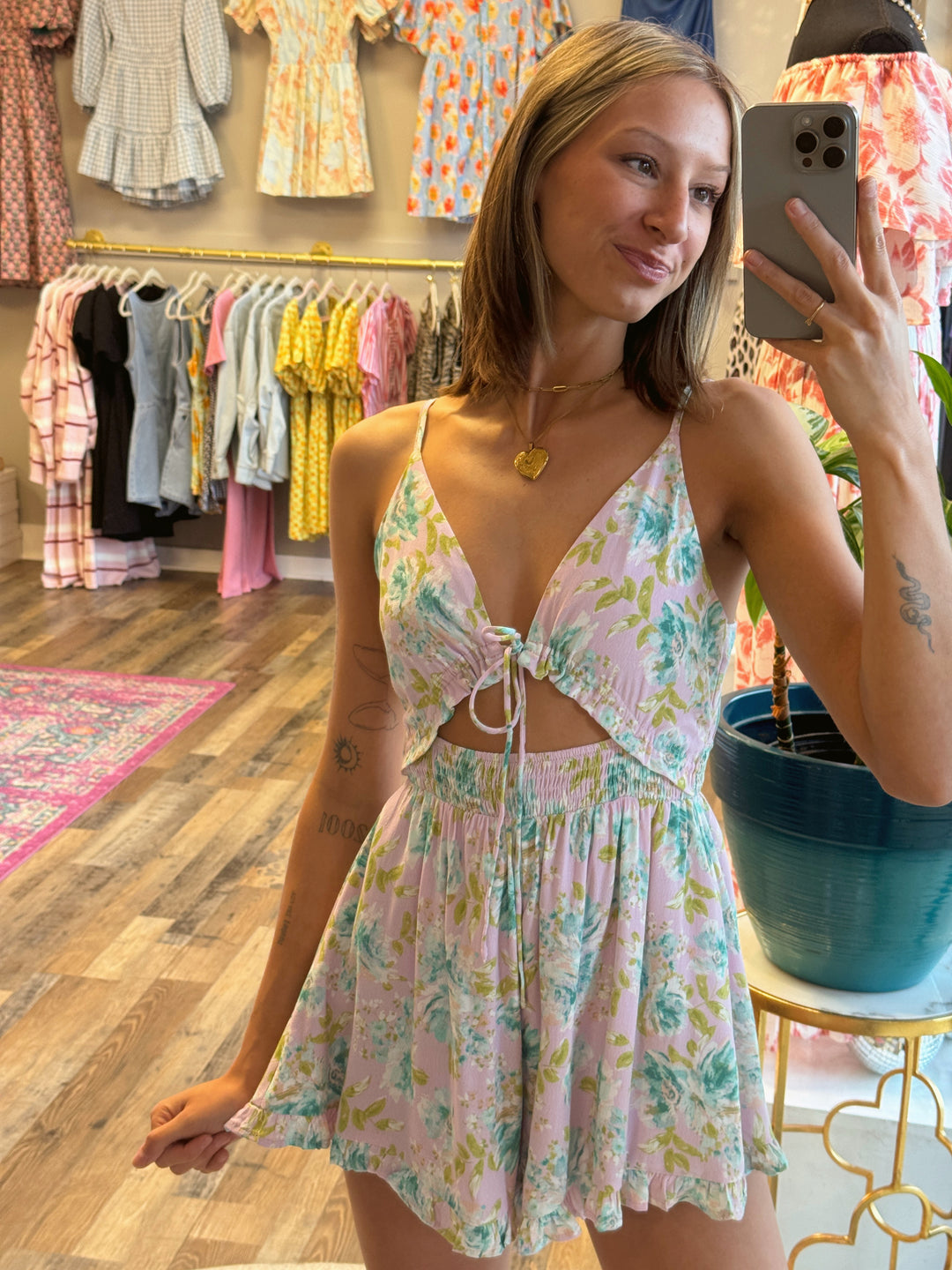 Lauren Floral Romper
