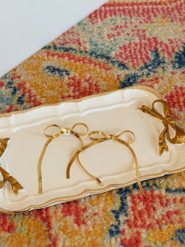 Ally Long Bow Earrings