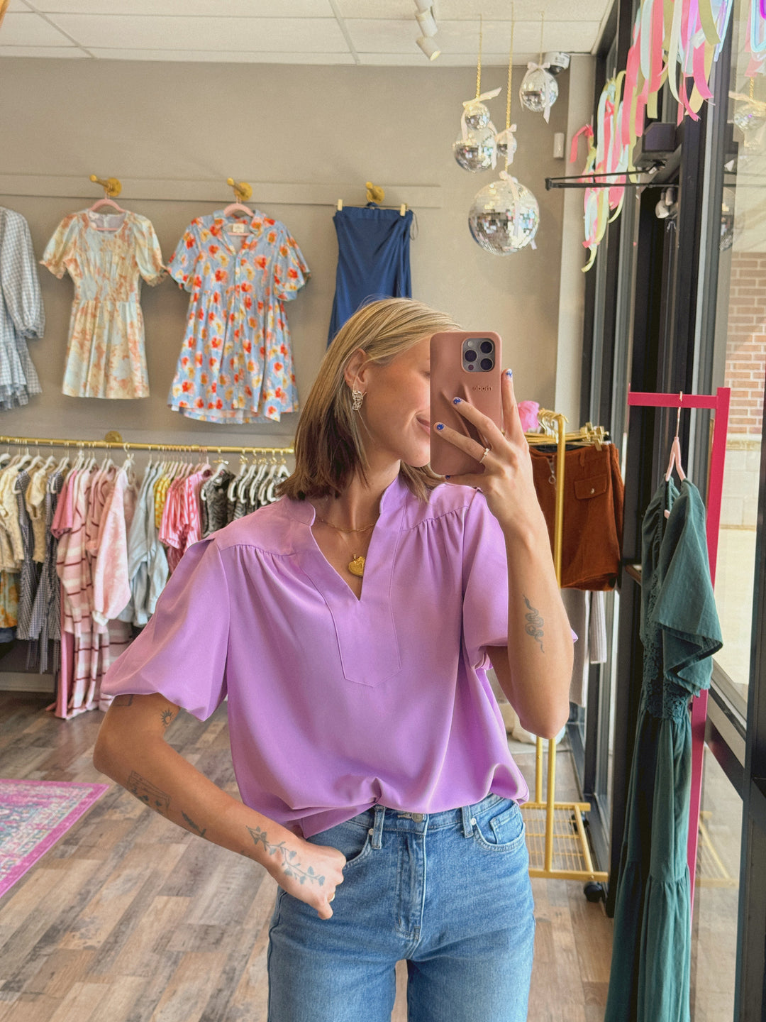 Carrie V Neck Blouse