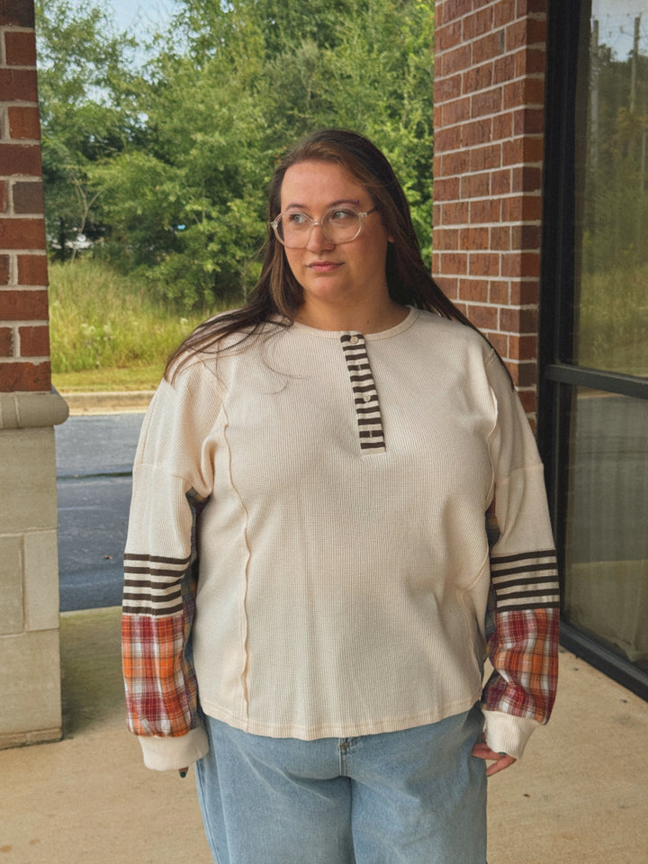 Kelsie Waffle Knit Top