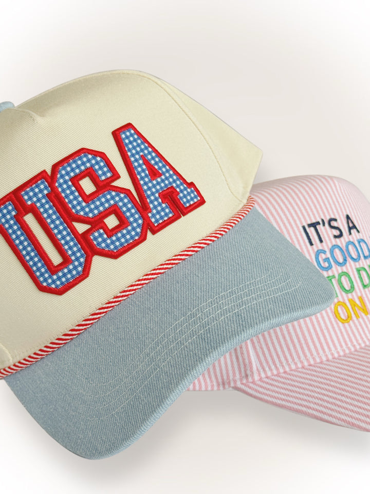 USA Gingham Hat